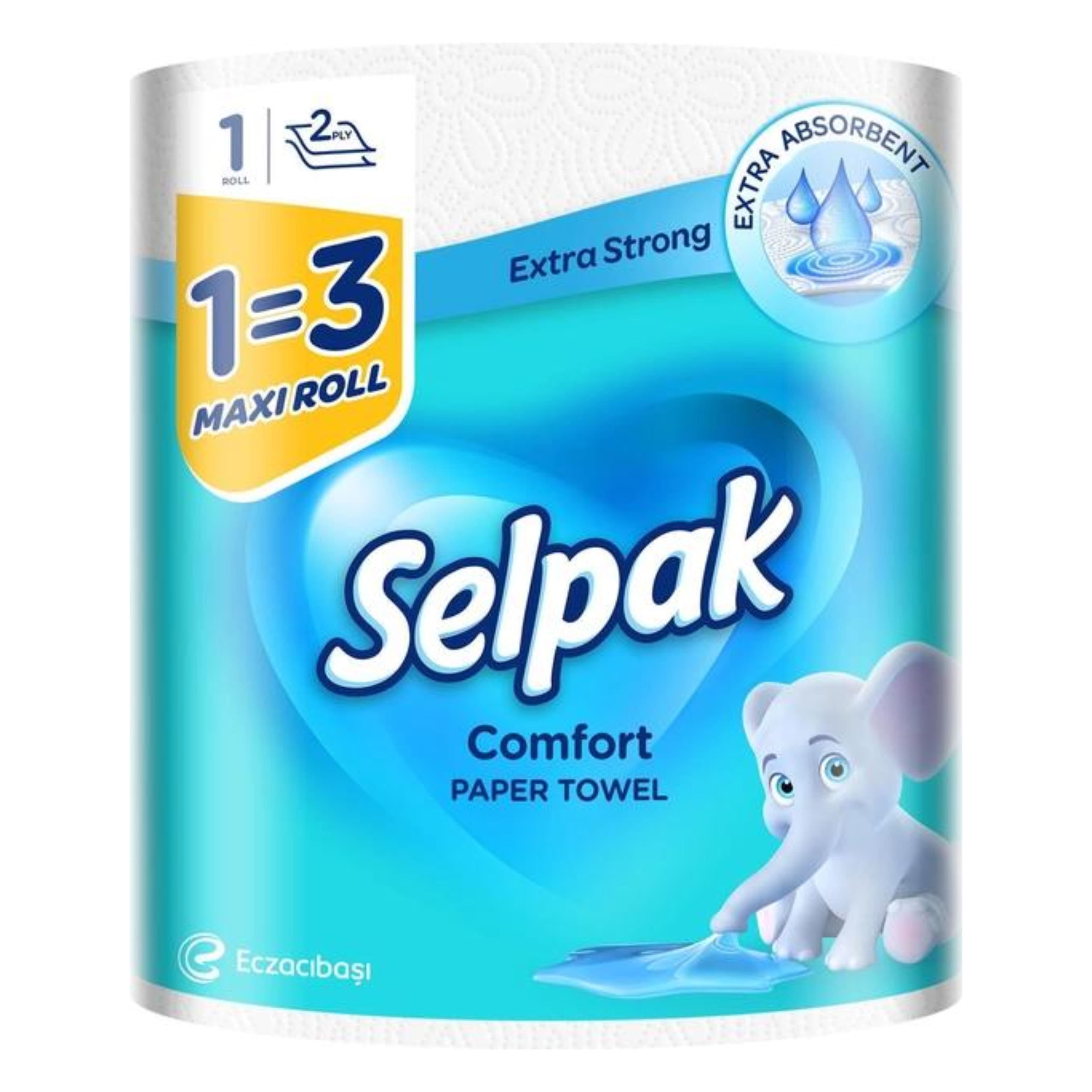 Рушник кухонний SELPAK Comfort MAXI білий 1=3